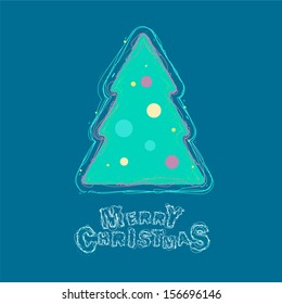 Merry Christmas tree card