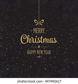 merry christmas tree card