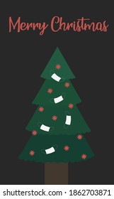 Merry Christmas Tree Corona Virus Mask