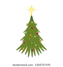 merry christmas tree icon