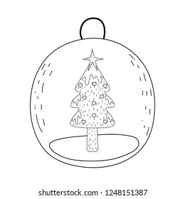 merry christmas tree icon