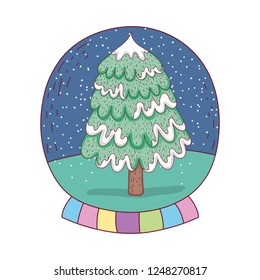 merry christmas tree icon
