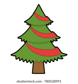 merry christmas tree icon