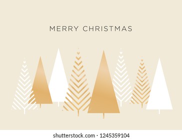 Merry Christmas Tree Icon Symbol Vector Illustration Background