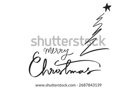 Merry Christmas tree pine drawing black color element graphic design xmas merry christmas xmas happy new year december month pine tree drawing star winter season time merry christmas xmas new year