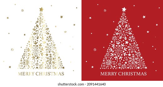 Merry Christmas tree placement print design