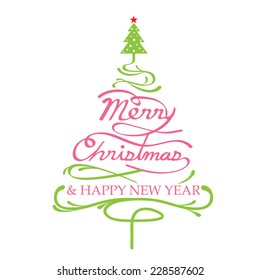 Merry Christmas, Christmas Tree Shape