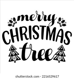 Merry Christmas Tree shirt print template, funny Xmas shirt design, Santa Claus funny quotes typography design