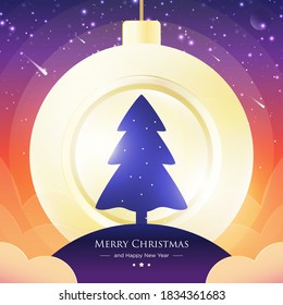 Frohe Weihnachtsbaumkonzeption