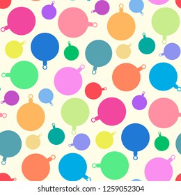 Merry Christmas tree toys pattern/ Happy new year holidays elements background/ Merry Christmas background