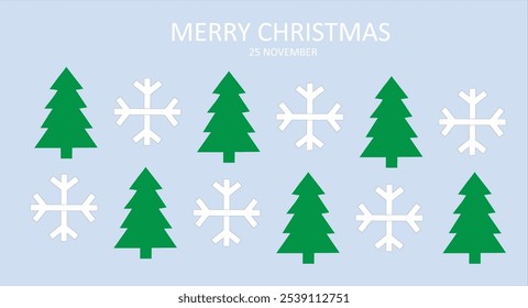 merry Christmas  Tree vector art design.