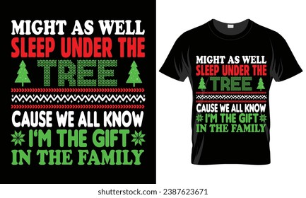 Merry Christmas Trend T-shirt Design Holly day