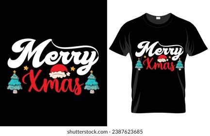 Merry Christmas Trend T-shirt Design Holly day