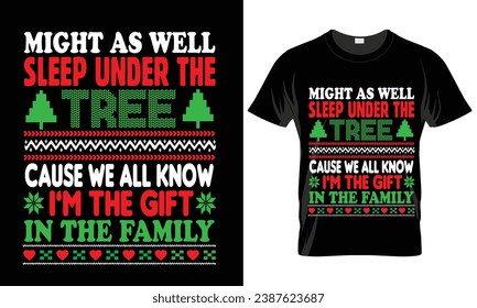 Merry Christmas Trend T-shirt Design Holly day