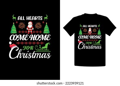 Merry Christmas Trendy T-Shirt Design