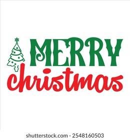 Merry Christmas T-shirt design, Christmas day typography t-shirt design, Christmas typography vector t-shirt design