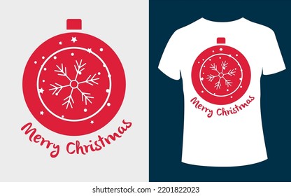Merry Christmas t-shirt design editable vector 