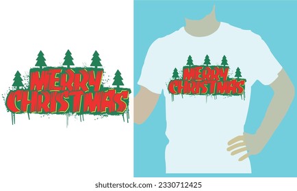 Merry Christmas T-Shirt Design.eps file