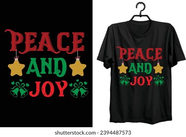 Merry Christmas T-shirt Design. Funny Gift Item Merry Christmas T-shirt Design For Christmas Lovers.