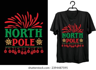 Merry Christmas T-shirt Design. Funny Gift Item Merry Christmas T-shirt Design For Christmas Lovers.