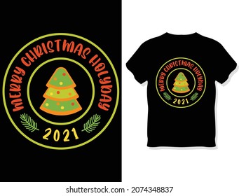 Merry Christmas t-shirt design. Sweater design.