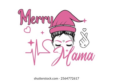 Merry Christmas T-shirt Design, Teacher Claus T-shirt Design, Mama and Nurses T-shirt