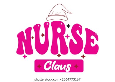 Merry Christmas T-shirt Design, Teacher Claus T-shirt Design, Nurse Merry Mama Christmas T-shirt Design