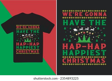 Merry Christmas t-shirt design template
