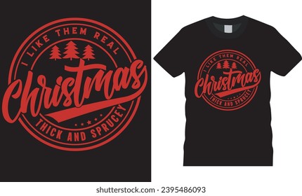 Merry Christmas T-Shirt Design Template for Christmas Celebration t-shirt design for fashion apparel printing.