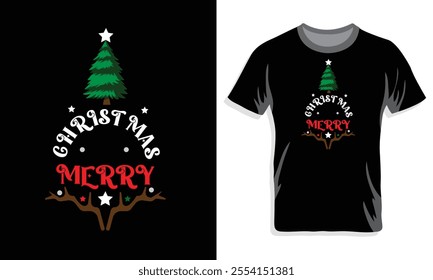 Merry christmas t-shirt design, This is Christmas, santa t shirt design. X-mas, tree, Ready to print, lettering, tree,