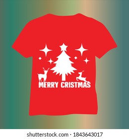 Merry Christmas t-shirt design vector template. Christmas day colorful t-shirt design. Christmas black blue white red t-shirt design.