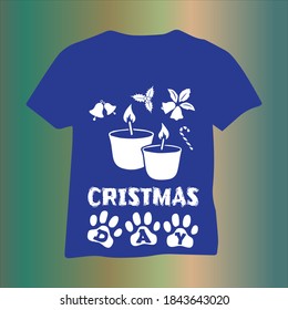 Merry navidad diseño de camisetas plantilla vectorial. Diseño de camisetas coloridas de Navidad. Diseño de camisetas rojas blancas y negras de Navidad.