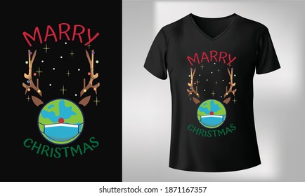 Vector de diseño de camiseta navideña