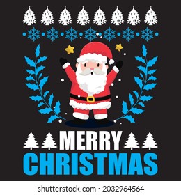 Merry christmas, t-shirt design vector file.