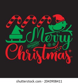 Merry Christmas - Christmas T-shirt Design, Vector Files.