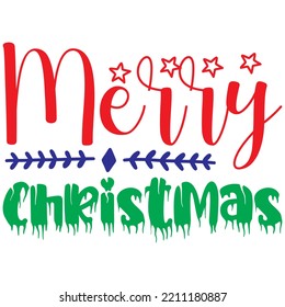 Feliz Archivo vector de diseño de camisetas navideñas.