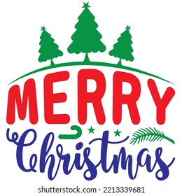 Merry Christmas T-shirt Design Vector File.