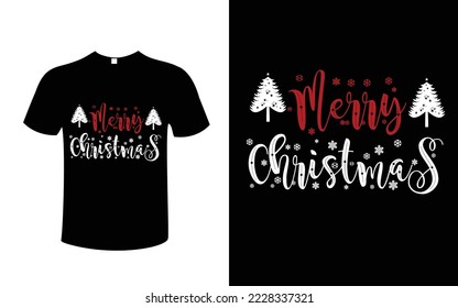merry christmas t-shirt design vector -Christmas graphic print t shirt, Creative Christmas t-shirt design