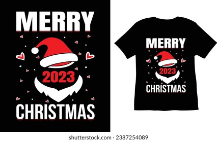 Frohe Weihnachts-T-Shirt-Design-Vektorgrafik