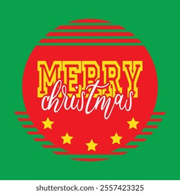 Merry Christmas T-Shirt Design Vector art Illustration