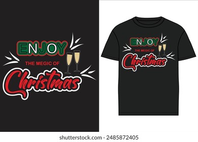 Merry Christmas Tshirt design.Happy new year.Christmas is iove and family.