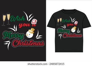 Merry Christmas Tshirt design.Happy new year.Christmas is iove and family.