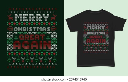 Merry Christmas T-shirt Merry Christmas Great Again