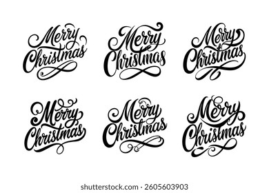 merry christmas t-shirt vector art silhouette