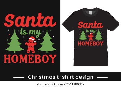Merry Christmas T-Shirt Vector Design, Santa Claus Merry Christmas tee, Christmas Shirt for Man and Women ,Christmas graphic prints set,