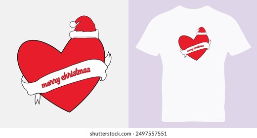 
Merry Christmas T-Shirt Vector Design, love icon Christmas T-Shirt, Christmas Shirt for Man and Women, Merry Christmas Vector text. Great design for book cover, postcard, cut
 file, t shirt print 