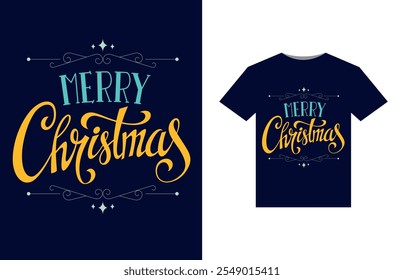 Merry Christmas T-Shirt Vector Design, Santa Claus Merry Christmas tee, Christmas Shirt for Man and Women