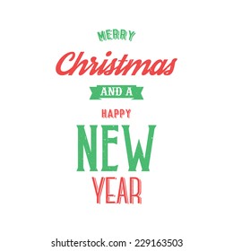 A Merry Christmas type design 