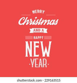 A Merry Christmas type design 