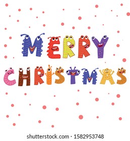 Merry christmas typograhy design vector